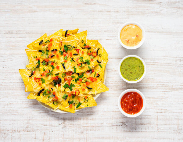 Tortilla Nachos with Dip