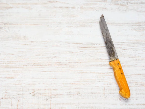 Cuchillo de carnicero con espacio de copia — Foto de Stock