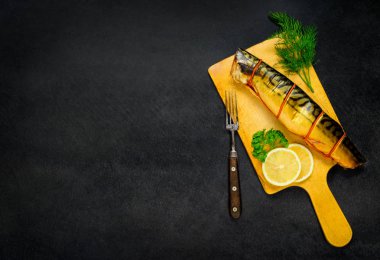 Kopya alanı balık uskumru füme