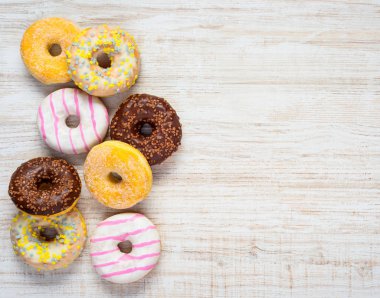 Donuts kopya alanı üzerinde farklı türleri