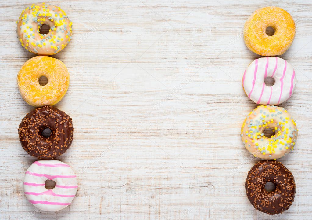 Doughnut Cakes with Copy Space Area