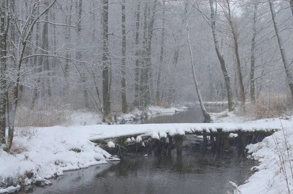 Kışın eski köprü