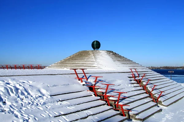 Зимний пейзаж Днепропетровска, Украина , — стоковое фото