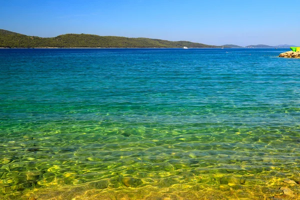 Fondo Marino Agua Clara Transparente Playa Bandera Azul Verano Limpia — Foto de Stock