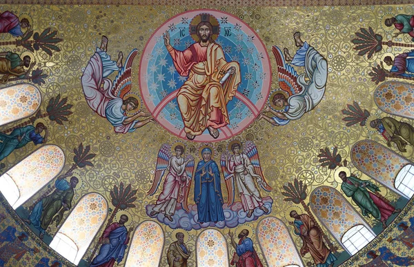 Fresco (Catedral Naval da cidade de Kronstadt ) — Fotografia de Stock