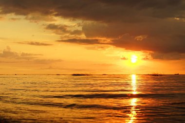  Finlan Körfezi üzerinde güzel gün batımı