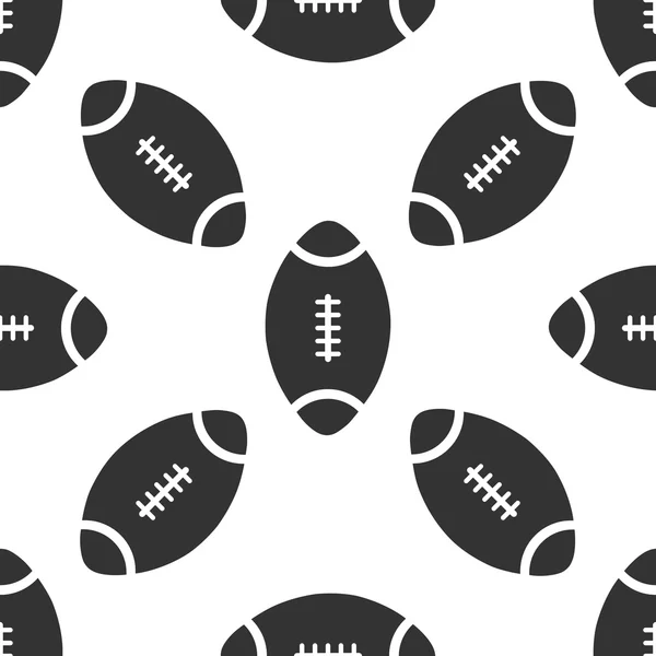 Modèle icône de ballon de football américain sur fond blanc. Illustration vectorielle — Image vectorielle