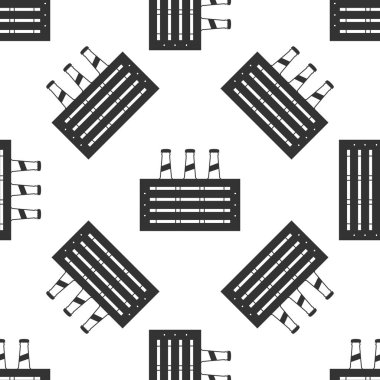 Bira simgesi desen beyaz arka plan üzerinde paket. Vektör çizim