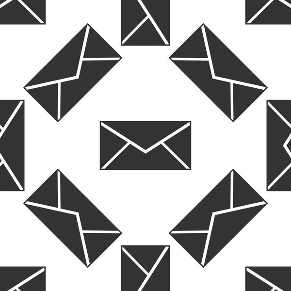 Envelope icon pattern on white background. Vector Illustration