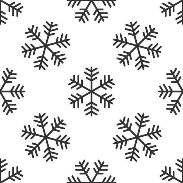 Снежинка иконка бесшовный узор на белом фоне. Векторная миграция — стоковый вектор