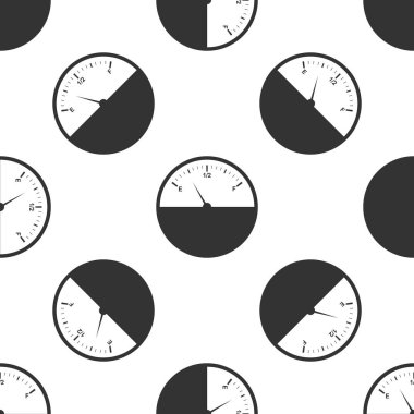 Yakıt göstergesi simgesi Dikişsiz desen beyaz arka plan üzerinde. Vektör çizim