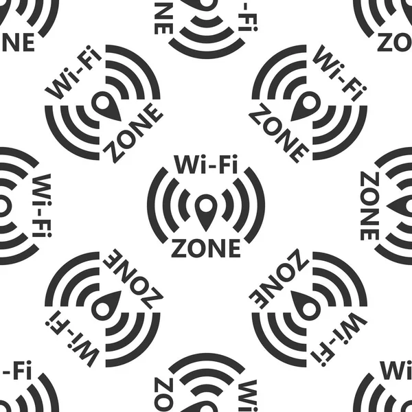 Піктограма мережі Wi-Fi безшовний візерунок на білому тлі. Векторна ілюстрація — стоковий вектор