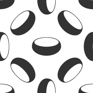 Beyaz arka plan üzerinde kase simgesi seamless modeli. Vektör çizim