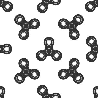 Değer değiştirici simgesi Dikişsiz desen beyaz arka plan üzerinde kıpır. Stres giderici oyuncak. Son moda el spinner. Düz tasarım. Vektör çizim