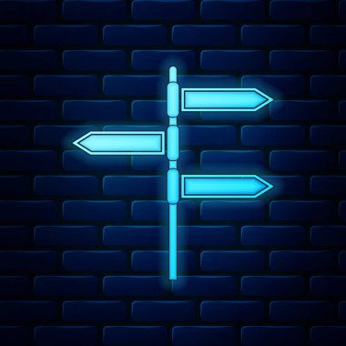 Tuğla duvar arka planında izole edilmiş dünya ikonunda parlak neon derecelendirme başlığı. Dünya eğitim sembolü. Çevrimiçi öğrenme ya da e-öğrenme kavramı. Vektör İllüstrasyonu