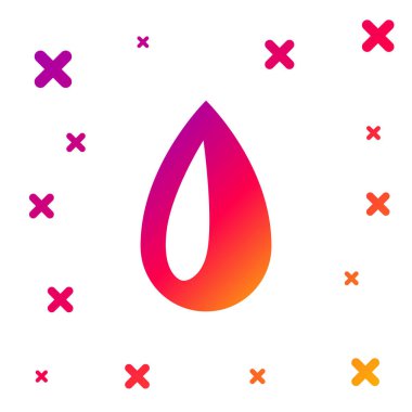 Renk Bırakma simgesi beyaz arkaplanda izole edildi. Kademeli rastgele dinamik şekiller. Vektör İllüstrasyonu