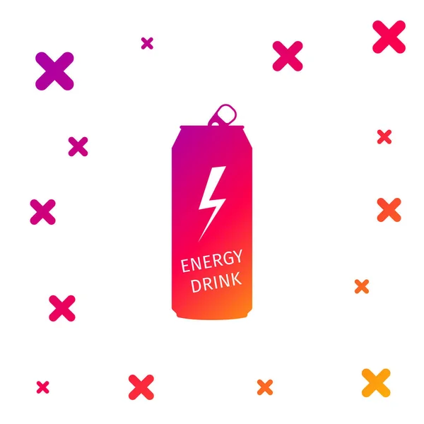 Farbe Energy Drink Symbol isoliert auf weißem Hintergrund. Gradient zufällige dynamische Formen. Vektorillustration — Stockvektor