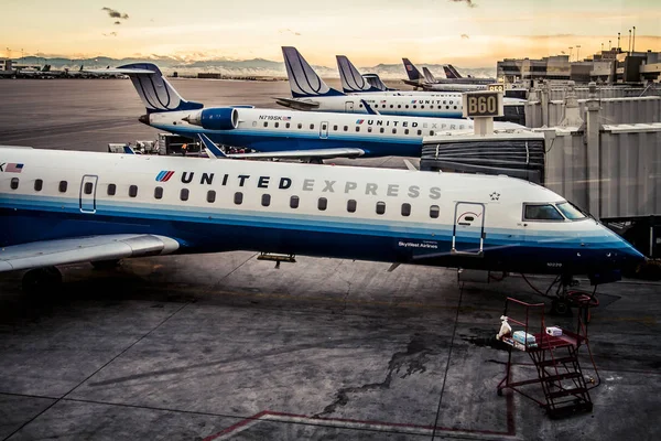 United Express Planes — Stock Photo, Image