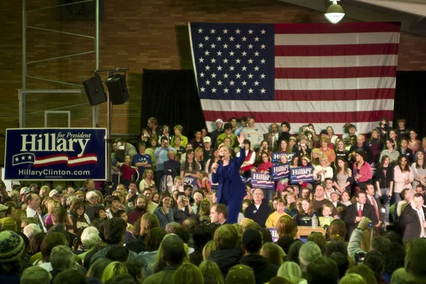 Hillary Clintonová hovoří — Stock fotografie