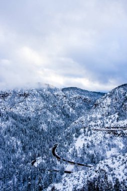 Karlı kış manzarası