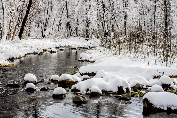 Blick auf die Winterlandschaft — Stockfoto