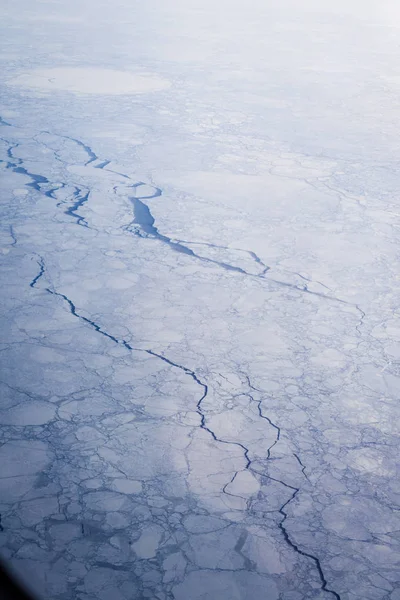 Paisagem aérea congelada — Fotografia de Stock