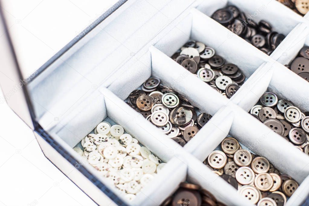 Buttons in a box