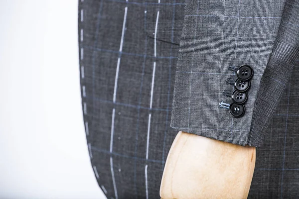 Details of a tailored suit jacket — Stock Photo, Image