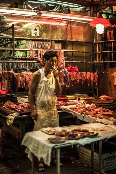 Hong Kong řezníci — Stock fotografie