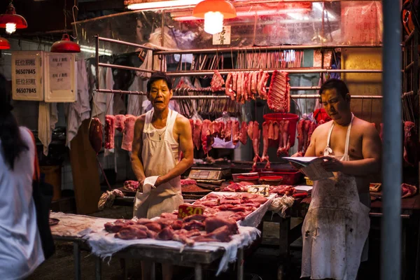 Hong Kong řezníci — Stock fotografie