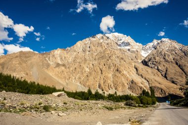 Görünümü kuzey Pakistan Karakurum karayolu boyunca