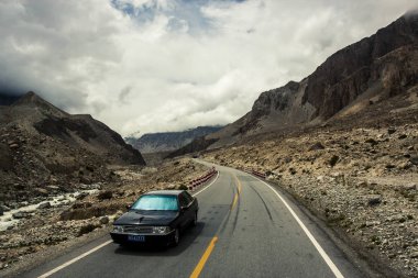 Görünümü kuzey Pakistan Karakurum karayolu boyunca