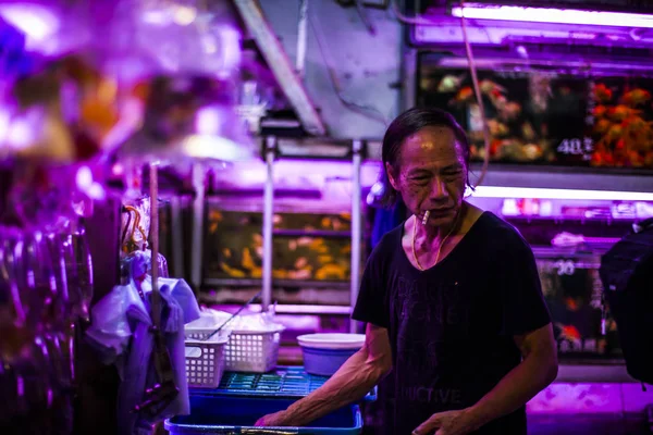 Marché aux poissons rouges à hong kong — Photo