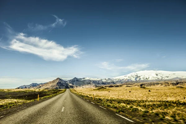 İzlandaca yolculuğa çevre yolu — Stok fotoğraf