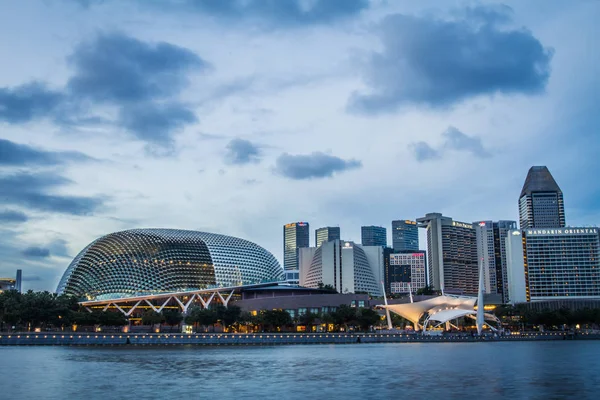 Singapore skyline weergave — Stockfoto