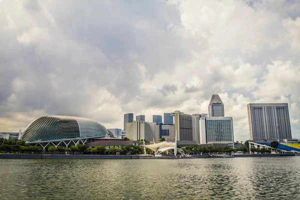 Zobacz panoramę Singapuru — Zdjęcie stockowe