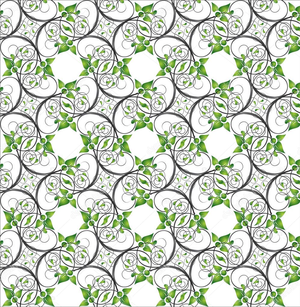 Vector graphic picture, seamless background, pattern, decor
