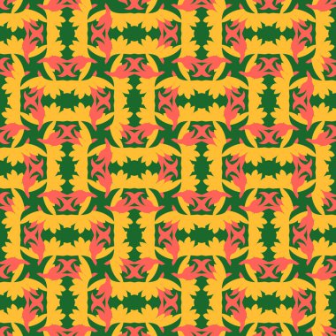 Vektör grafik illüstrasyon, sorunsuz arka plan, süsleme, soyutlama