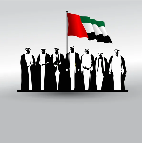 Logotipo do Dia Nacional dos Emirados Árabes Unidos (EAU) — Vetor de Stock