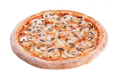 İtalyan pizza izole beyaz arka plan üzerinde