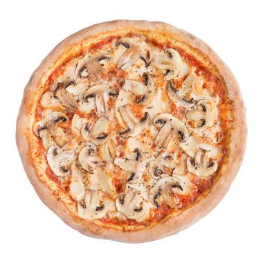 İtalyan pizza izole beyaz arka plan üzerinde