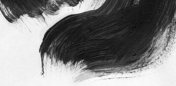 Fondo de tinta abstracta. Estilo mármol. Textura de trazo de pintura en blanco y negro. Macro imagen de spackling pasta. Fondos de pantalla para web y diseño de juegos. Arte de lodo de paneles de yeso. Mancha de yeso pictórico sobre papel . —  Fotos de Stock