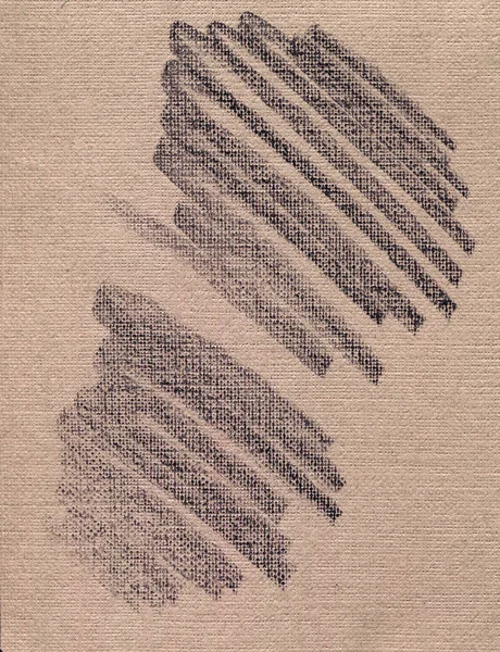 Bleistift auf Papier, Bleistift auf Leinwand — Stockfoto
