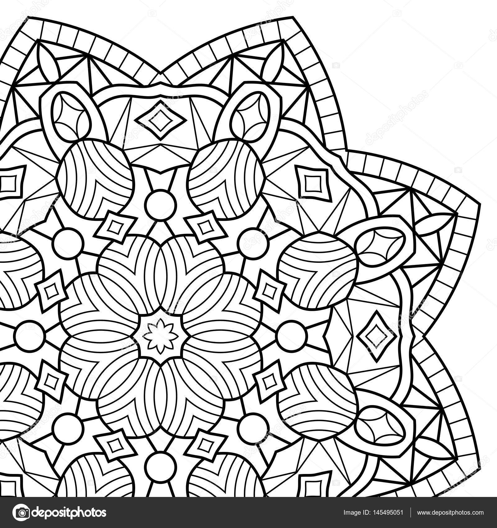 Boek Kleurplaten Mandala Stockvector Jelisua88 145495051