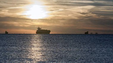 Baltık Denizi mistik günbatımı