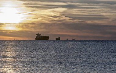 Baltık Denizi mistik günbatımı