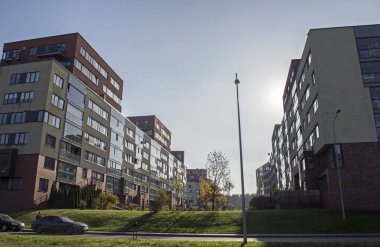 Modern konut çeyrek Vilnius, Litvanya