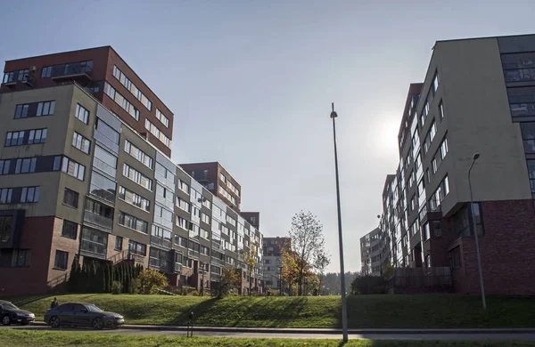 Modernt Bostadsområde Med Vilnius Litauen — Stockfoto