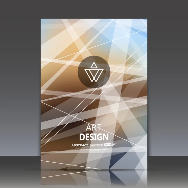 Abstracte samenstelling, stedelijke stad verwarde achtergrond, A4 brochure titelblad, achtergrond, logo constructie, lichtstralen oppervlak, beweging achtergrond, EPS 10 vector illustratie — Stockvector