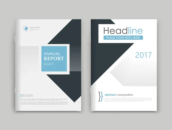 Abstract composition. Text frame surface box. White, blue, black a4 brochure cover design. Title sheet model set. Financial analytic icon. Vector front page font. Ad banner form texture. Flier fiber Royalty Free Stock Illustrations